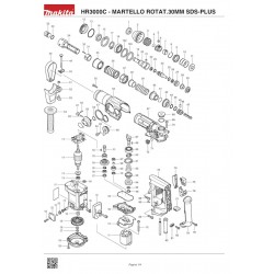 Ricambi Makita per Martello Rotativo HR3000C