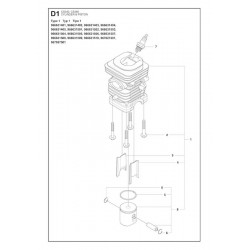 McCulloch Spare Parts for Chain Saw CS 340 - CS 380