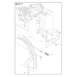 McCulloch Spare Parts for Chain Saw CS 340 - CS 380