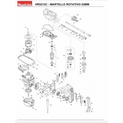 Makita Spare Parts for Rotary Hammer HR5212C