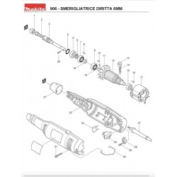 Ricambi Makita per Smerigliatrice Dritta 906