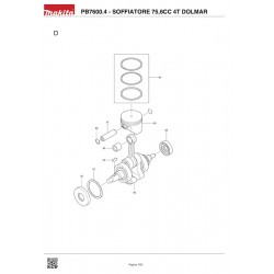 Dolmar Spare Parts for Blower PB7600.4