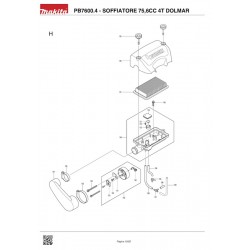 Dolmar Spare Parts for Blower PB7600.4