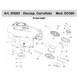 Ama Spare Parts for Whelled Brushcutter DC560