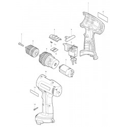 Maktec Spare Parts for Cordless Drill MT063