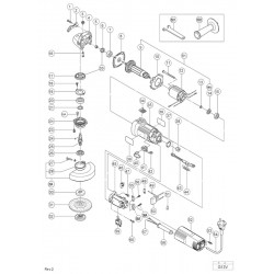 Hitachi Spare Parts for Electronic Angle Grinder G 13V