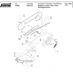 Femi Spare Parts for Stationary Band Saws 2200 XL-8487022