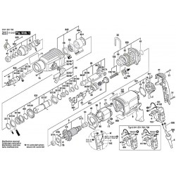 Bosch Spare Parts for Rotary Hammer GBH 2-26 RE - 0611251703