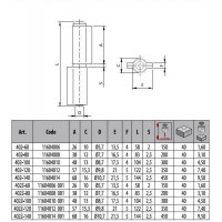 Cerniera a Saldare 2 Ali mm 402/100