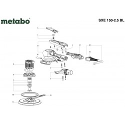 Ricambi Metabo per Levigatrice Rotorbitale Elettrica SXE 150-2.5 BL