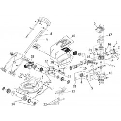 Valex Spare Parts for Self-Propelled Lawnmower TST4635