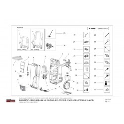 Lavor Original Parts for Pressure Cleaner GALAXY 160 - R80860076C