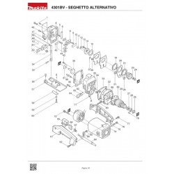 Ricambi Makita per Seghetto Alternativo 4301BV