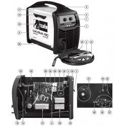 Ricambi Telwin per Saldatrice Inverter MAXIMA 190 Synergic