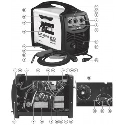 Telwin Spare Parts for Welding Inverter MAXIMA 200 Synergic