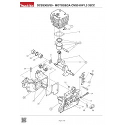 Makita Spare Parts for Petrol Chainsaw DCS330S/30