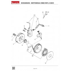 Makita Spare Parts for Petrol Chainsaw DCS330S/30