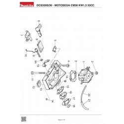 Makita Spare Parts for Petrol Chainsaw DCS330S/30