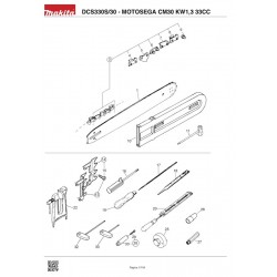 Makita Spare Parts for Petrol Chainsaw DCS330S/30