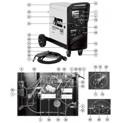 Telwin Spare Parts for Welding Inverter MAXIMA 230 Synergic