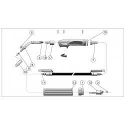 Telwin Spare Parts for Welding Technomig 223 Treo Synergic 230V