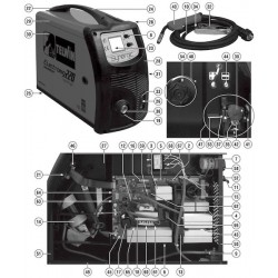 Telwin Spare Parts for Welding Inverter Electromig 220 Synergic 400V