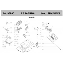 Ama Spare Parts for Petrol Self-Propelled Lawnmower TRX-510DL