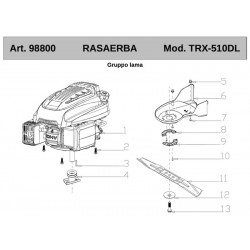 Ama Spare Parts for Petrol Self-Propelled Lawnmower TRX-510DL