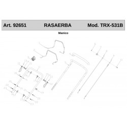 Ama Spare Parts for Petrol Self-Propelled Lawnmower TRX-531B
