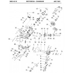 Ama Spare Parts for Chainsaw NBG 45.18