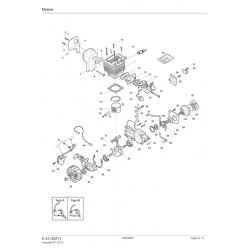 Alpina Spare Parts for Chainsaw C 41 (2017) 204016010/13P