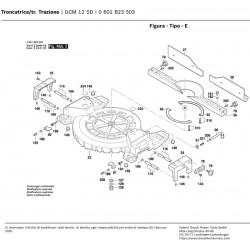 Bosch Spare Parts for Slide Mitre Saw GCM 12 SD - 0601B23503