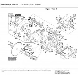 Ricambi Bosch per Troncatrice Slider GCM 12 SD - 0601B23503