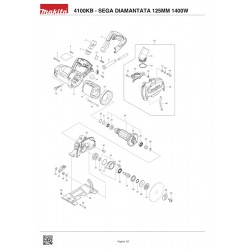 Makita Spare Parts for Masonry Saw Dry Cutting 4100KB