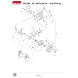 Dolmar Spare Parts for Chainsaw 30,1CC 25CM PS310TH