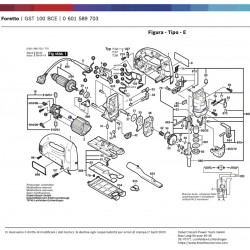Ricambi Bosch per Seghetto Alternativo GST100BCE