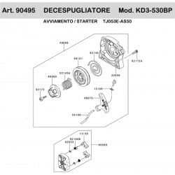 Ricambi Kawasaki per Decespugliatore a Zaino KD3-530BP
