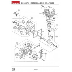 Makita Spare Parts for Chainsaw DCS400/35