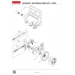 Makita Spare Parts for Chainsaw DCS400/35
