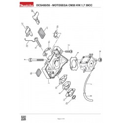 Makita Spare Parts for Chainsaw DCS400/35