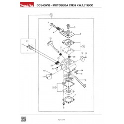 Makita Spare Parts for Chainsaw DCS400/35