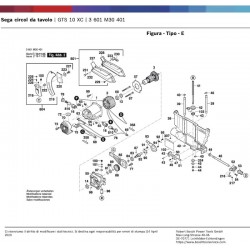Bosch Spare Parts for Table Saw GTS-10-XC