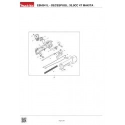 Makita Spare Parts for Brushcutter EBH341L 33,5CC 4T