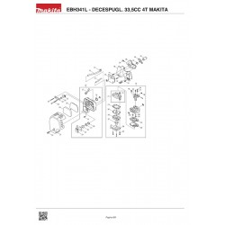 Makita Spare Parts for Brushcutter EBH341L 33,5CC 4T