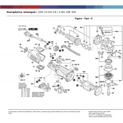Bosch Spare Parts for Angle Grinder GWS 13-125