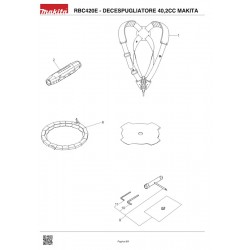 Makita Spare Parts for Bruschcutter RBC420E