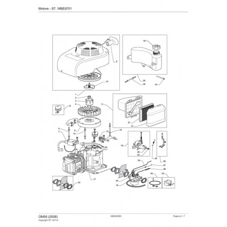 ST. S.P.A. Parts for Engine OM55 (2008) 118550317/0_070098OM55