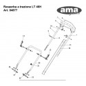 Ama Spare Parts for Self-Propelled Lawnmower LT 46H TEKNICO