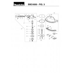 Makita Spare Parts for Brusch Cutter BBC4500