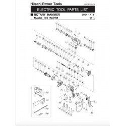 Hitachi Spare Parts for Rotary Hammer DH24PB2